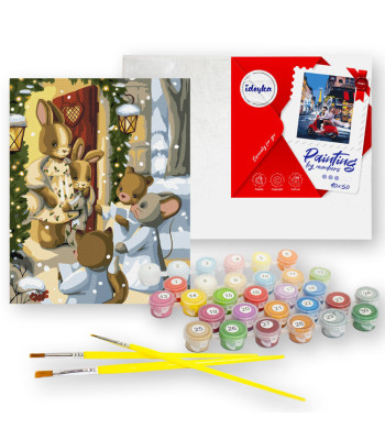 Tapyba pagal skaičius 40x50 cm KHO6551 Magija Kalėdų AP0109