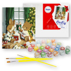 Šventinis paveikslas su rėmu ir metalinėmis dažų spalvomis