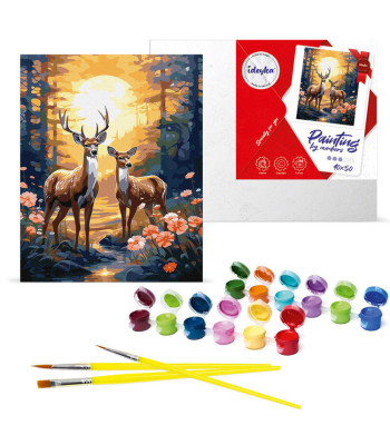 Tapyba pagal skaičius 40x50 cm KHO6602 Dėkingas elnias AP0113