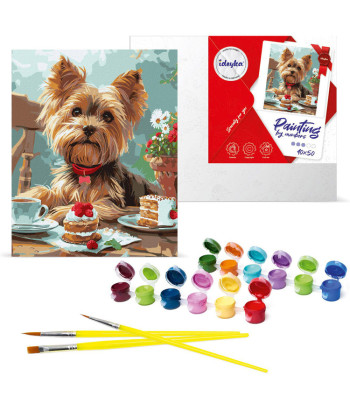 Tapyba pagal skaičius 40x50 cm KHO6629 Popietė su jorku AP0114