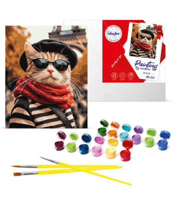 Tapyba pagal numerius 40x50 cm KHO6705 Pūkuotukas Paryžiuje AP0115