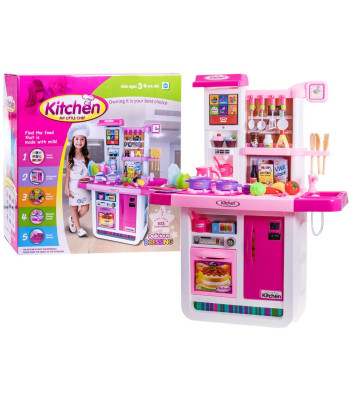 Interaktyvi virtuvė vaikams su šaldytuvu ir priedais