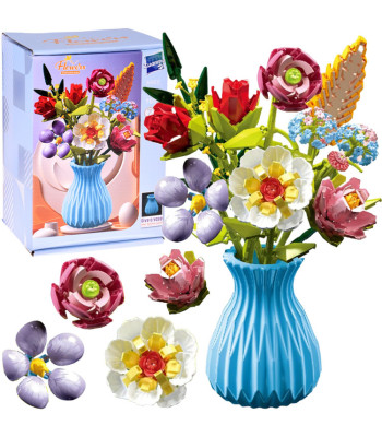 Konstruktorių Rinkinys - Laukinių Gėlių Puokštė Vazoje, 691 Dalys