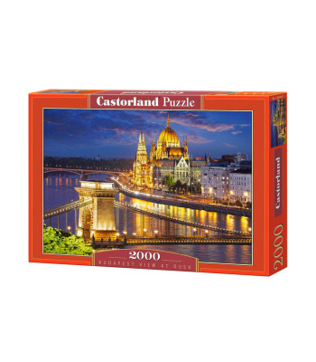 Puzzle 2000 elementų: Budapešto vaizdas sutemose