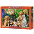 500 dalių dėlionė „Šuniukai, skalbiniai ir paukščių nuotykiai B-54152“