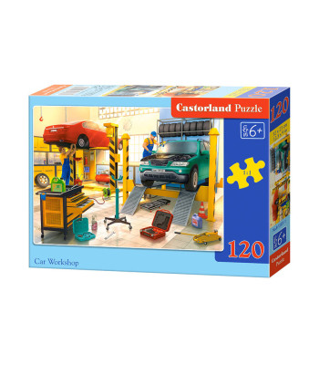 Dėlionė 120 elementų Automobilių Dirbtuvė