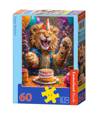 Dėlionė 60 elementų Happy Birthday! B-066292