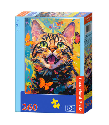 Dėlionė 260-elementų Laimingas Katinas B-27637-1