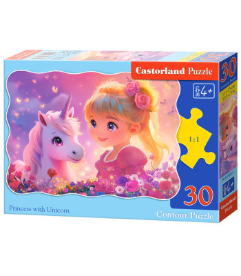 Dėlionė 30 elementų Princesė su Vienaragiu B-03853-1