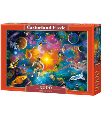 Puzzle 2000 detalių Žmogus kosmose
