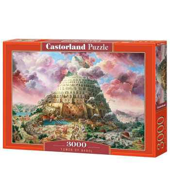 Puzzle 3000 detalių Babelio bokštas