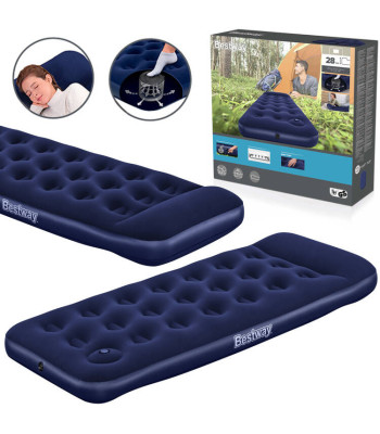 Bestway vienvietis pripučiamas čiužinys su pompa 185x76cm