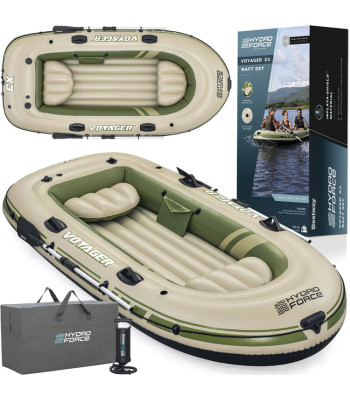 Bestway Dmuchany 3 asmenų Pontonas + irklai 294 x 137cm Voyager X3