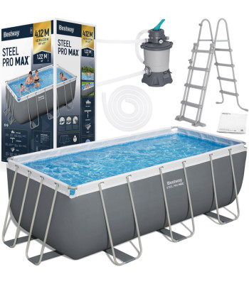 Baseinas Bestway Power Steel 412x201x122 cm