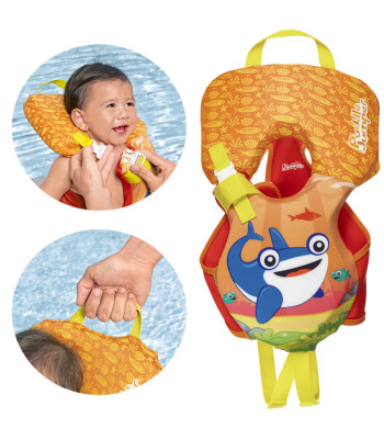 Bestway Plaukimo liemenė kūdikiams iki 14 kg, grafika Ryklys