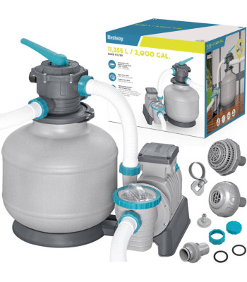 Bestway smėlio pompa baseinui su jungtimis ir žarnomis 11355 L/h 58486