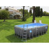 Bestway Rėminis Baseinas Splashview 488x244x122cm Pilka Ratanas 10in1 561MB