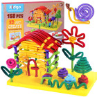 Kūrybiški lankstūs kaladėlės Makaronai lazdos 150 vnt. ZA2508