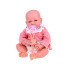 Interaktyvi lėlė Kūdikis 45 cm, minkšta ir interaktyvi, rožinis komplektas