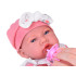 Interaktyvi lėlė Kūdikis 45 cm, minkšta ir interaktyvi, rožinis komplektas