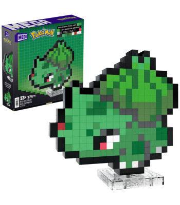 Mattel Konstruktoriai MEGA Pokémon Bulbasaur 15 cm Pixel Art RETRO 374 el. ZA6177