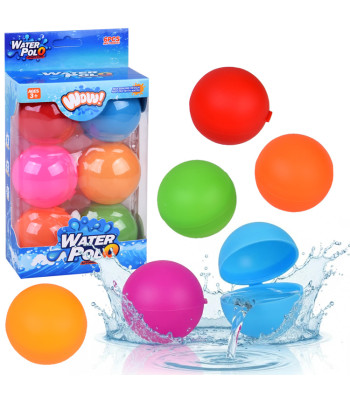 Spalvotos Vandens Bumbulai 6 vnt Žaislams ir Vandens Mūšiui Baseine