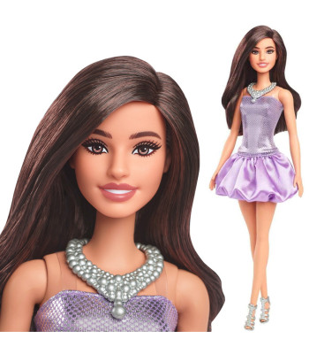 Mattel Barbie lėlė Fashionistas - Blizganti vakarinė suknelė