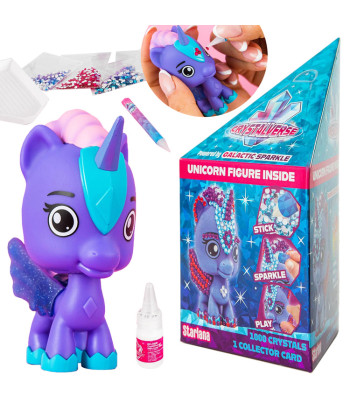 Crystalverse Vienaragis - deimantinis siuvinėjimas 'Pasidaryk pats' 3 modeliai ZA6181