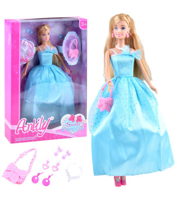 Anlily Lėlė Princesė su Puikia Suknele
