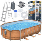 Plieninio rėmo baseinas Bestway 610x366x122