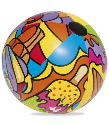 Bestway Pripučiamas paplūdimio kamuolys KOLOROTAS didelis 91 cm 31044