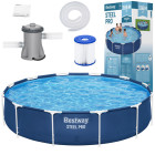 Bestway Stelažinis Baseinas 366cm x 76cm 8in1 56681