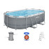 Stelažinis baseinas Bestway 427x250x100 cm 8v1 su pompa ir kopėčiomis