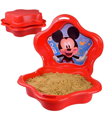 Uždengiama smėlio dėžė su Miki Maus motyvu - MUSZELKA 2in1