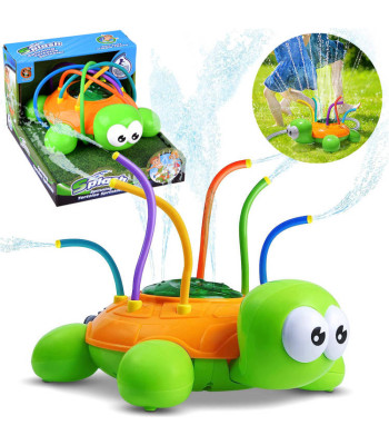 Spalvotas Vėžlio Vandens Purkštuvas – Sodo Žaislas Vaikams