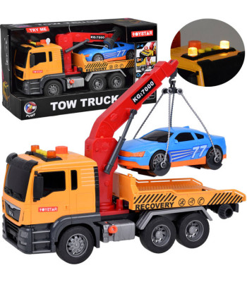 Žaislinė Autolaweta su Kraniniu Įrenginiu ir Sportiniu Automobiliu