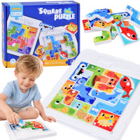 tetris dėlionė ir galvosūkis su jūros gyvūnais, 12 elementų za6136