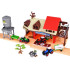 didelis ūkio ir fermos žaidimų rinkinys su traktoriais ir gyvūnais 125 dalių za4823