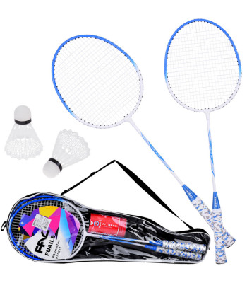 badmintono rinkinys: raketės, 2 plunksniukai ir dėklas