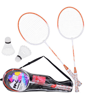 badmintono rinkinys su raketėmis, 2 plunksniukais ir dėklu sp0819