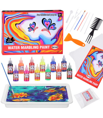 ebru rinkinys tapybai ant vandens 12 spalvų za5921