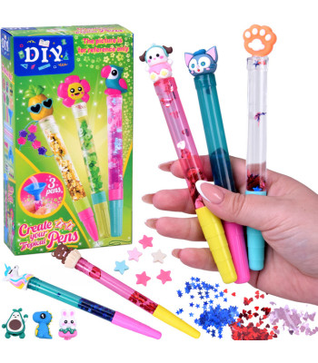 kūrybinis „diy“ rašiklių dekoravimo rinkinys, 3 vnt.