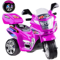 vaikiškas akumuliatorinis motociklas su led šviesomis PA0241