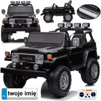 vaikiškas elektromobilis toyota land cruiser 24v dviem vaikams