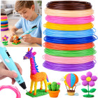 pcl filamentų papildymų rinkinys 3d rašikliui, 10 spalvų, 50 m, za6148