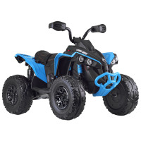vaikiškas elektrinis keturratis can-am 24 v su eva ratais ir apšvietimu