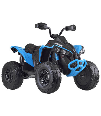 vaikiškas elektrinis keturratis can-am 24 v su eva ratais ir apšvietimu