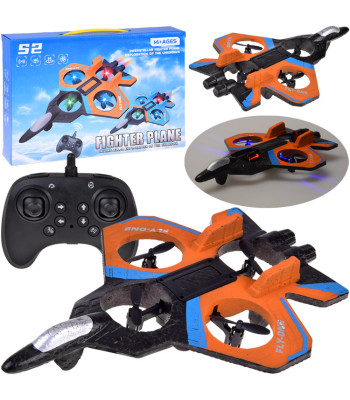 nuotoliniu būdu valdomas rc dronas su led apšvietimu ir 360° apsivertimu rc0755