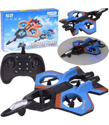 nuotoliniu būdu valdomas rc dronas su led apšvietimu ir 360° apsivertimu rc0755