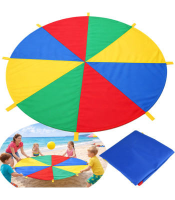 spalvota vaikiška animacinė skara 2 m su 8 rankenomis sp0862